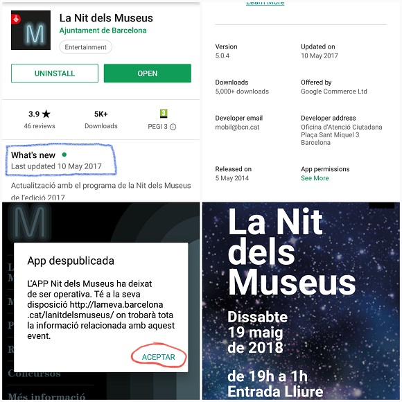 app despublicada